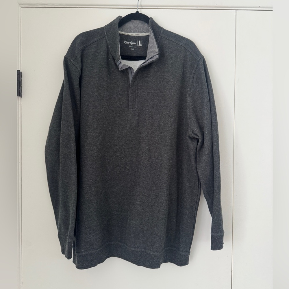 Walter Hagen 11 Majors XXL Gray Quarter Zip Golf Pullover